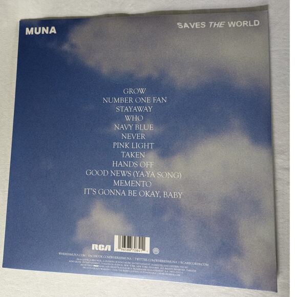 MUNA Saves The World Raspberries And Cream Vinyl LP Limited Ed #/2000 - Picture 4 of 5